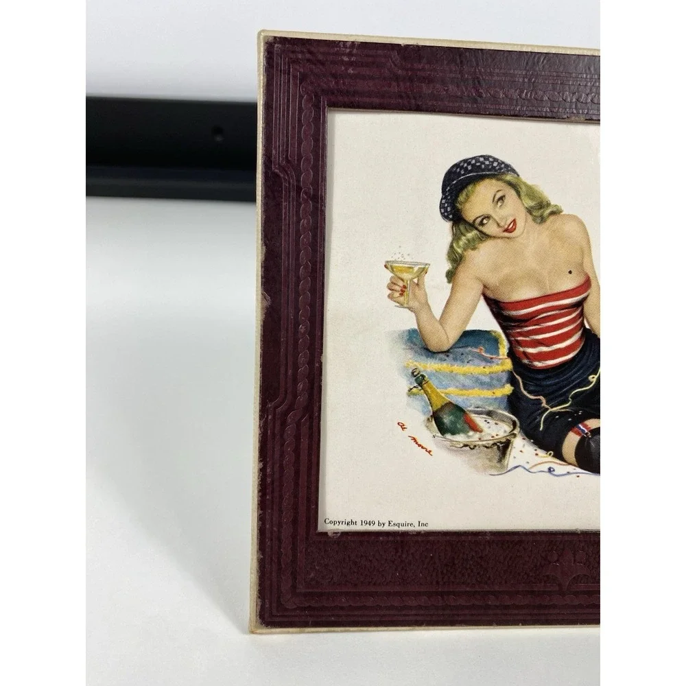 1950 Esquire Magazine Desktop Pinup Calendar Holder ~ 11 Months, Missing July